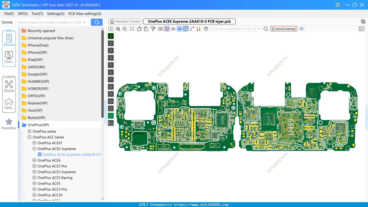 OnePlus ACE6 Supreme-2AA618-0 PCB Layer